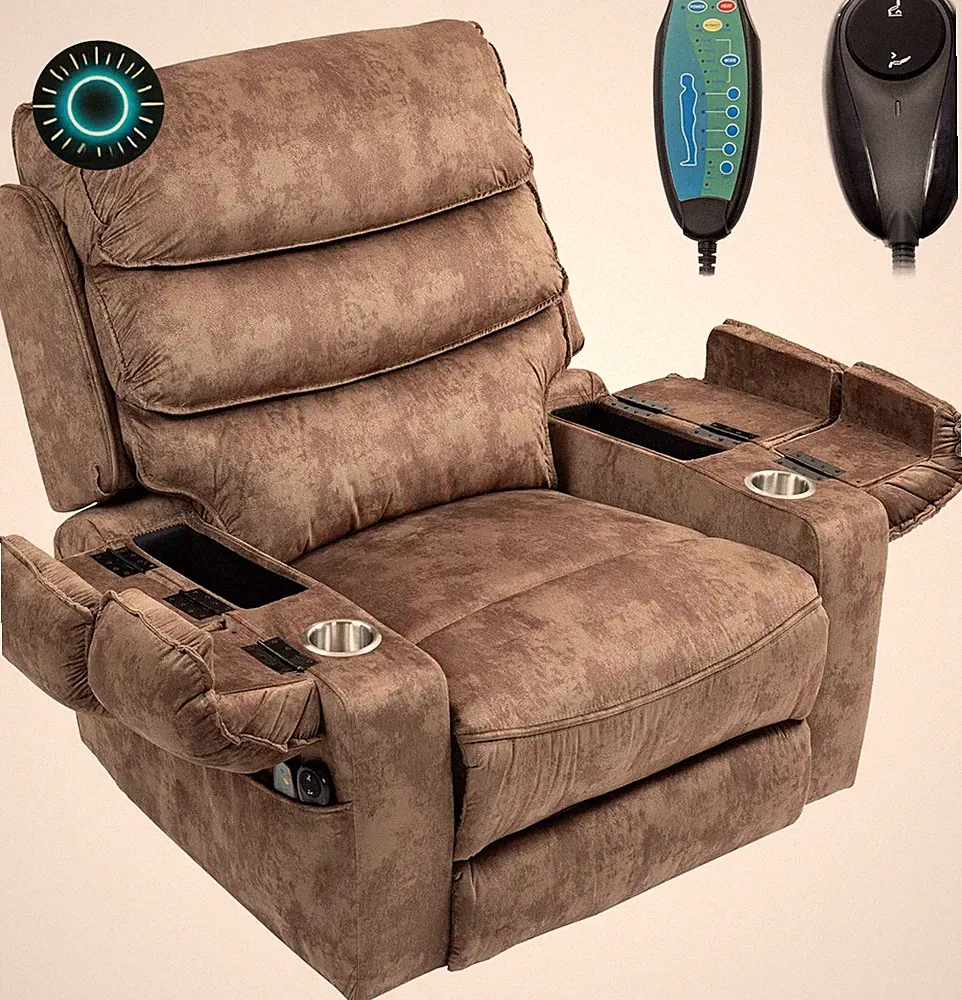 27In Extra Wide Power Lift Recliner Chair for Big Tall with Extended Footrest He