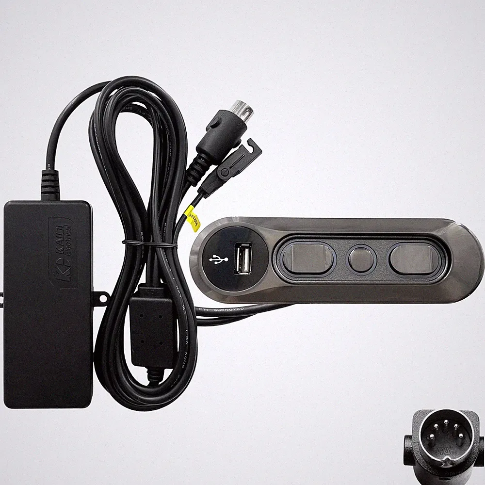 5 Button 5 Pin Switch Kaidi KDH127-052 Power Recliner Hand Control with USB Port