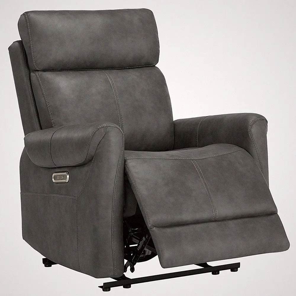 CHITA Faux Leather Power Recliner Chair with USB Type C, Wall Hugger RV Recliner