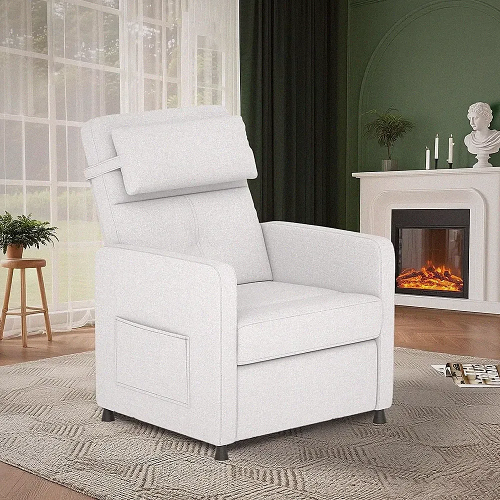 Electric Recliner Chair Living Room Power Recliner Adjustable with Side Pockets