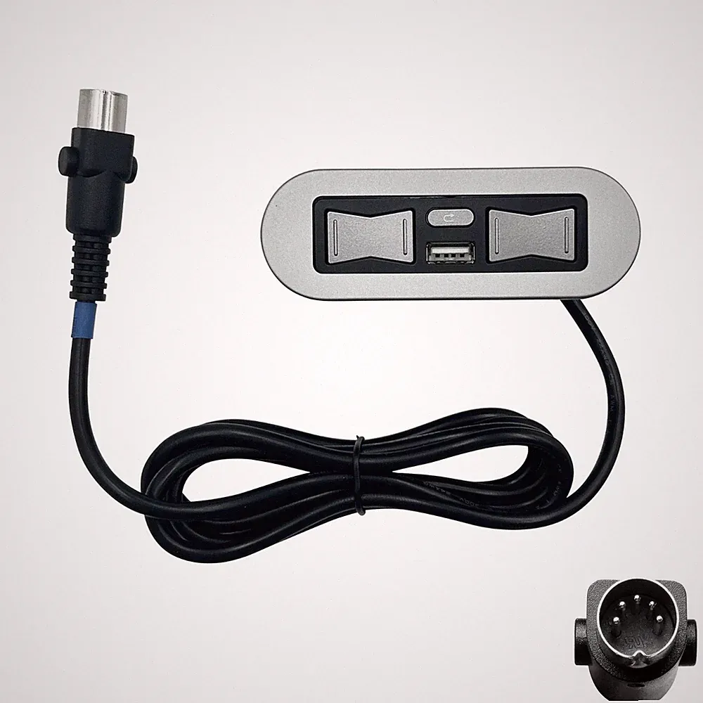 Emomo HX90HUN 5 Button 5 Pin Hand Control for Power Recliner Lift Chair with USB