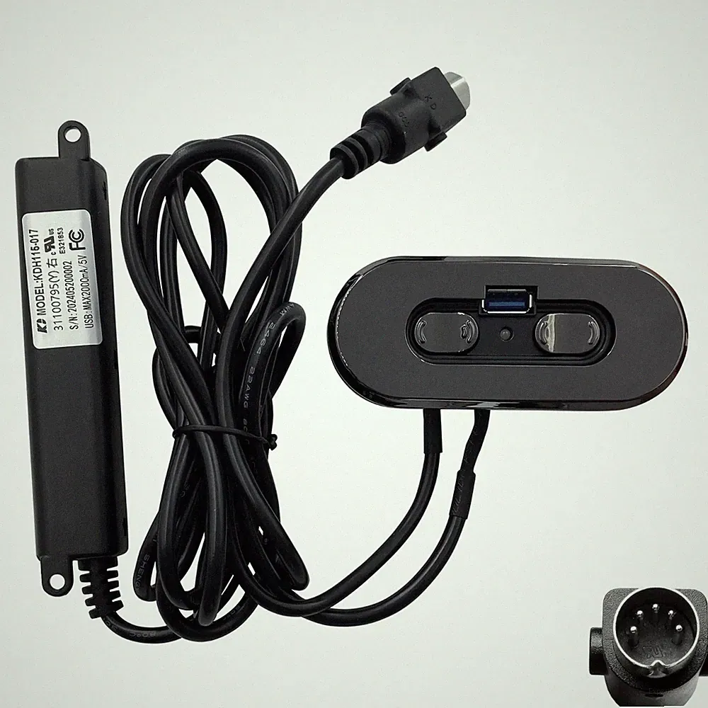 Kaidi KDH115-017 Power Recliner 4 Button 5 Pin Switch Hand Control with USB Port