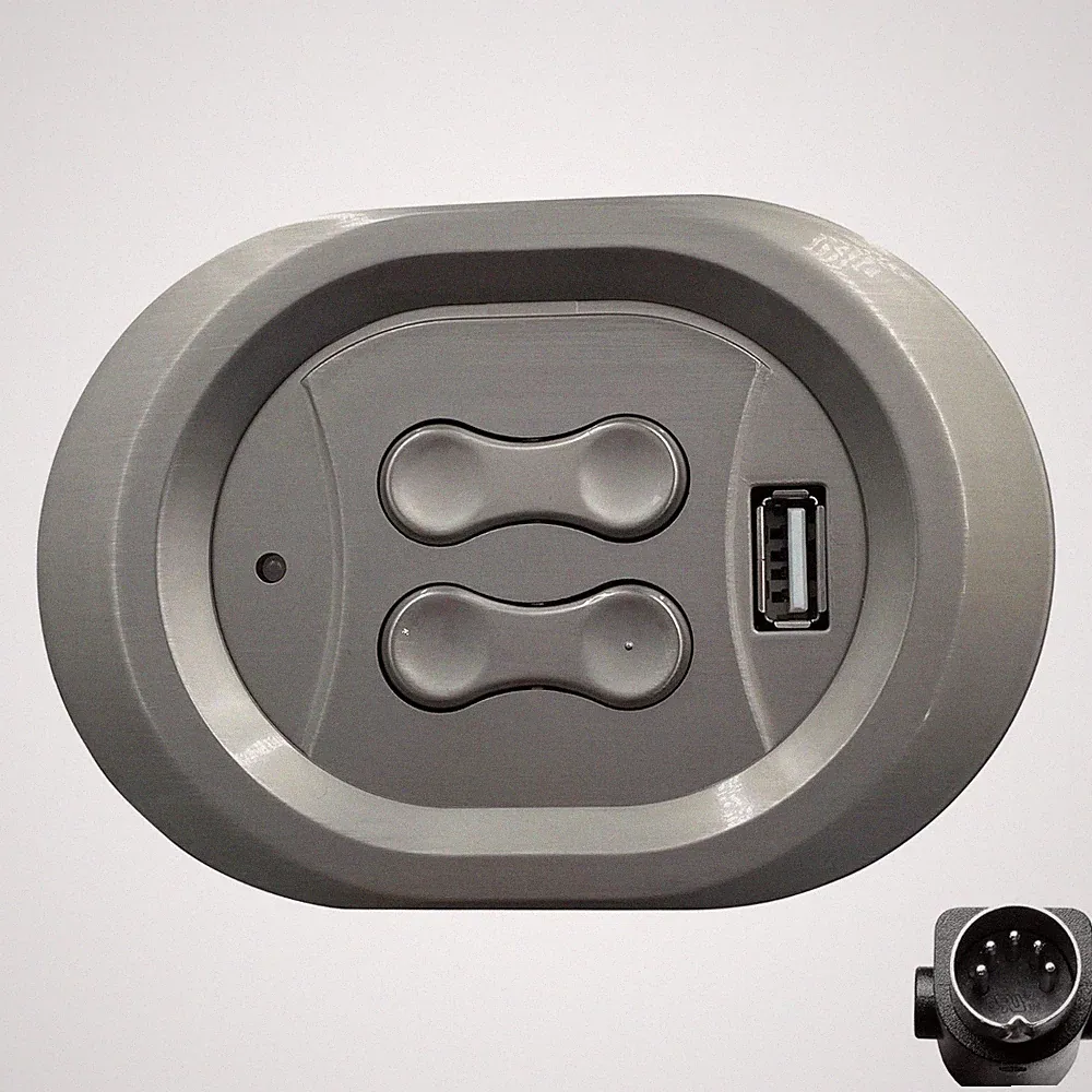Kaidi KDH166-003 Power Recliner 4 Button 5 Pin Switch Hand Control with USB Port