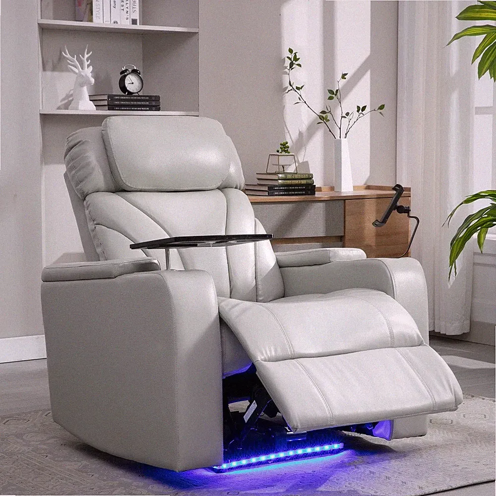 New Listing Electric Power Recliner Threater w/USB Port Storage Cup Holder Bluetooth Speaker