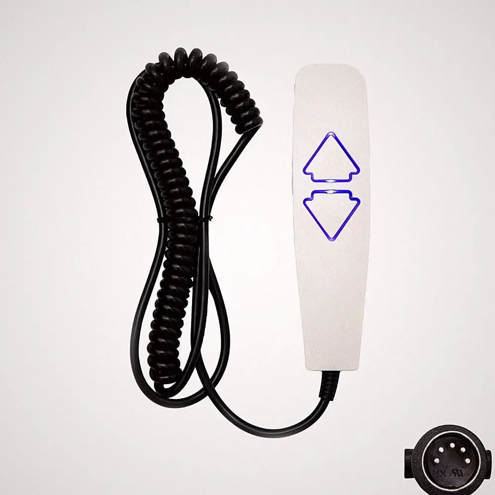 Power Recliner Lift Chairs Remote 2 Button 5 Pin Hand Control with USB Bluelight