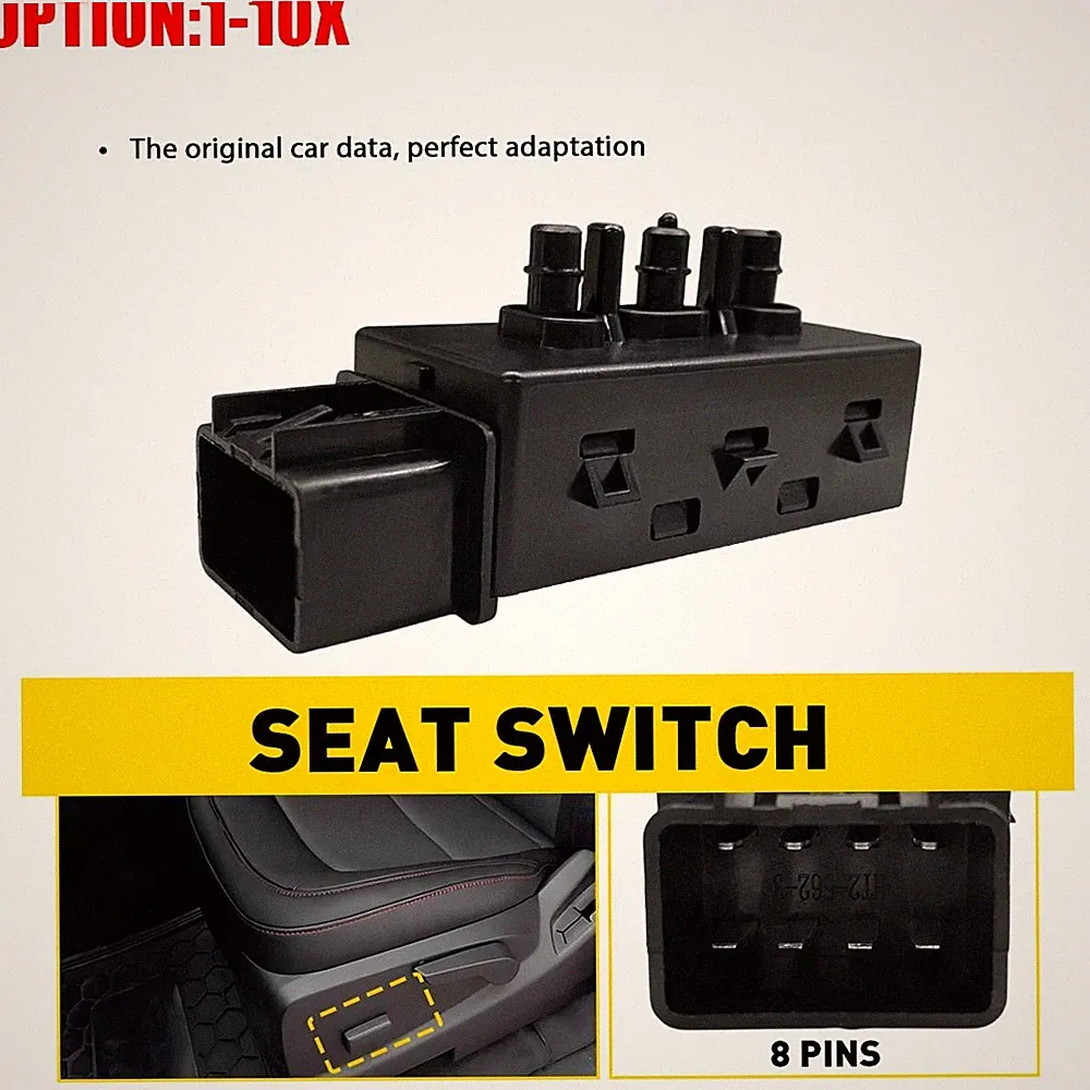 Power Seat Recliner Switch Adjust Control Left For 2015-22 Chevrolet Colorado